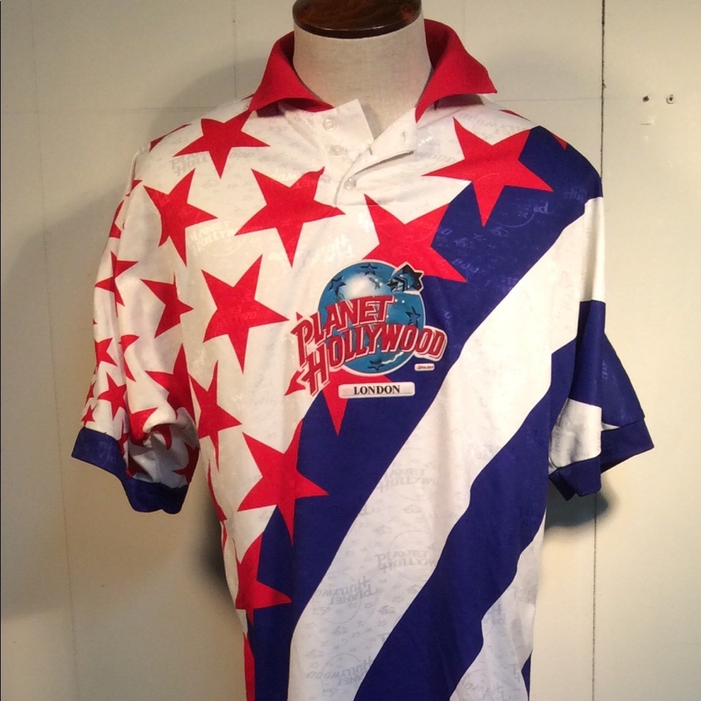 Men’s Planet Hollywood London Polo golf shirt size medium